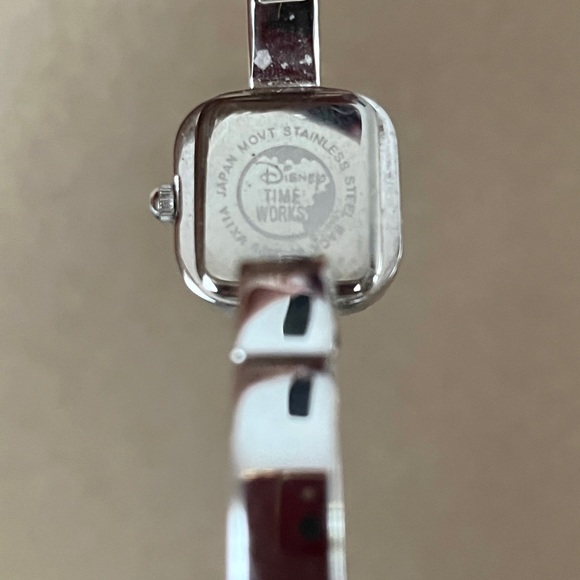 Silver with stones Women’s Mickey Mouse watch. EUC - Picture 6 of 7